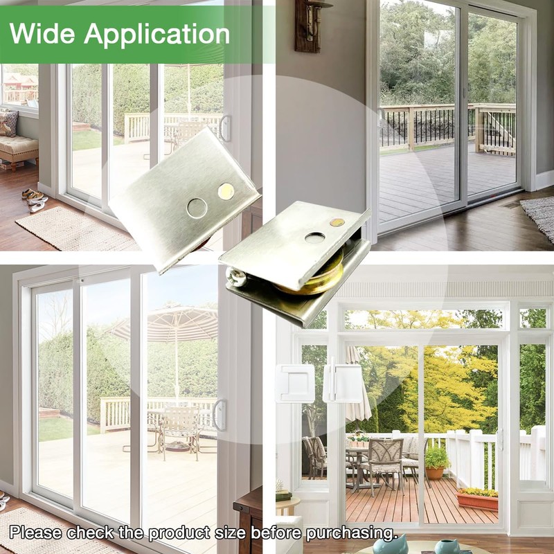 Ninayu 2 Pack 0C5Y00P0 Patio Door Rollers and 2 Pack