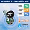 CAVACHEW Magnetic Reptile Thermometer and Humidity Gauge, Digital LCD Reptile