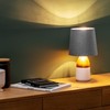 Navaris 2 x Lampshade Table Lamp E14 Round - 15.2