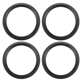 ACROPIX Universal 6.5" Subwoofer Speaker Rings Cover Spacers Speaker Audio Decorative Circle without Mesh Grille ABS Black - Pack of 4