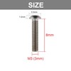 TA-VIGOR 120Pcs M3 x 8mm 304 Stainless Steel Button Head