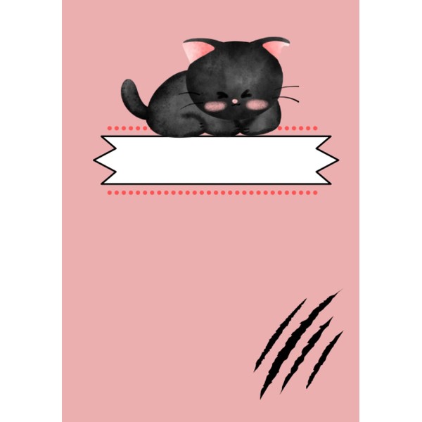 A5 Cat themed notebook