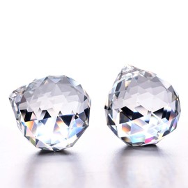MerryNine Clear Crystal Ball Prism Sun Shine Catcher Rainbow Pendants Maker, Hanging Crystals Prisms for Windows, for Feng Shui, for Gift(20mm/0.79")