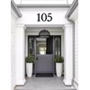 Modern Extra Large House Number Fine Structure Powder Coated Height