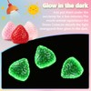Big Strawberry Glow in The Dark Squishies, Sticky Fruit Squeeze,