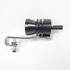 Mechanic Force 2.25" Tail Pipe Muffler Tip Whistler Turbo Sound Simulator Exhaust Pipe Black