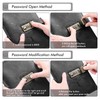 Kesote Black Journal with Lock, Refillable Faux Leather Lock Diary