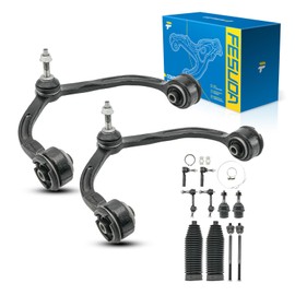 PHILTOP 12pcs Front End Suspension Kit for Ford Expedition Lincoln Navigator 2004-2006, 2 Upper Control Arms 2 Lower Ball Joints 4 Tie Rods 2 Boots 2 Sway Bars Replacement