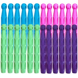 96x Plastic Dolly Pegs For Washing Line Heavy Duty Dolly Washing Pegs Plastic Clothes Pegs for Washing Line Strong Plastic Pegs