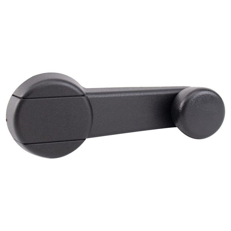 TRQ Driver & Passenger Side Window Crank Handle Black Compatible