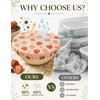 4-Size Beeswax Bowl Covers Reusable for Bread Proofing, 8"/10"/12"/14"
