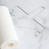 Kitchen Paper Holder, Hanging, One-Handed, Stainless Steel, Wire Hook, Wall