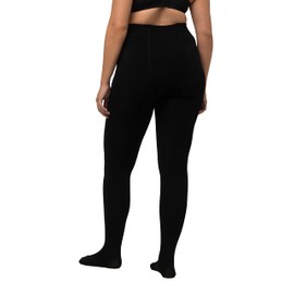 Ulla Popken Women's Thermal Tights, black