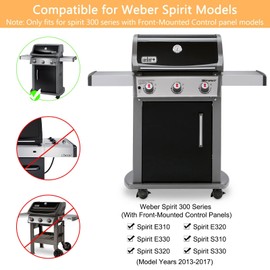 7636 Flavorizer Bars for Weber Spirit II E-310 Gas Grill Replacement Parts, Spirit GS4 II 300, Spirit 300 E310 E320 E330 S310 S320 S330 with Front Control, 15.3 Inch Weber Grill Flavorizer Bars.