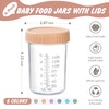 DRKIO 6 Pack Glass Baby Food Storage Containers - 8