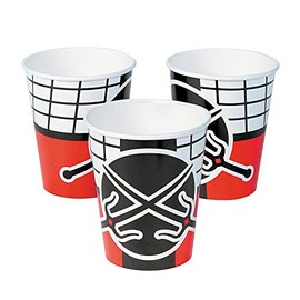 Fun Express - Ninja Warrior 9oz Cups for Birthday - Party Supplies - Print Tableware - Print Cups - Birthday - 8 Pieces
