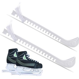 Ice Skate Guards Ice Skate Blade Covers Wear-Resistant Hockey Skates Blade Guards Ice Hockey Equipment 1 Pair of with Adjustable Buckle Skate Guards for Ice Skating, Figure Skates, Hockey