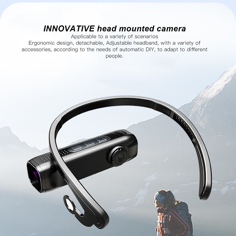 4K HD Head Mounted Action Camera WiFi Mini Wearable Video
