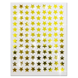 Reward Stickers Star YS-021 Gold 1 Sheet 108 Sheets x 10 Sheets Included Sticker Size 0.3 x 0.3 inches (8 x 8 mm) Glitter Puffy Round