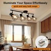 LTBLIGHT LED Track Lighting Kit, 4-Light Adjustable Ceiling Light Fixtures,