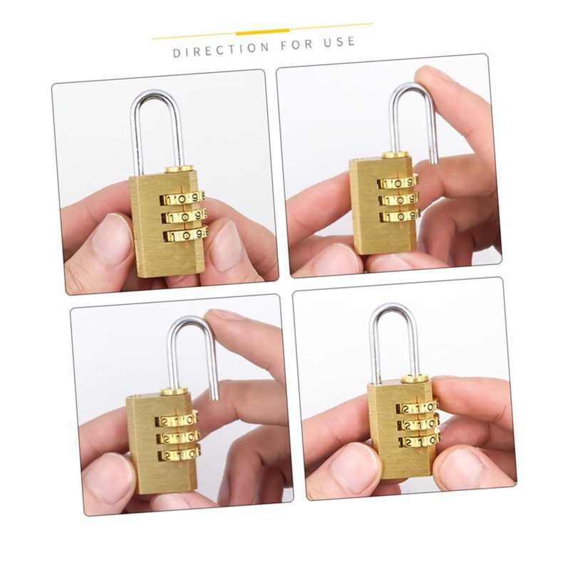 Sosoport Travel Door Lock 2pcs Digital Combination Luggage Locks Suitcase