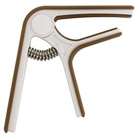 Aria Ultra Lightweight Guitar Capos GC – 12 – Nylon Acoustic/Electric Guitar for , brown/white