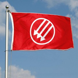 Three Arrows Flag German Iron Front Eiserne Front Social Democratic Flags 3x5ft Vivid Color Double Stitched with 2 Brass Grommets