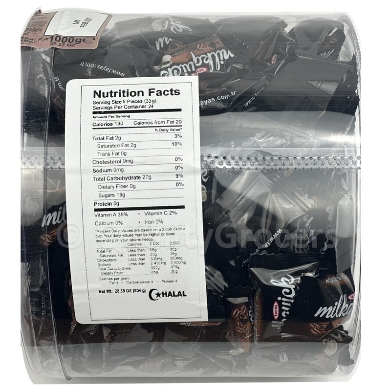 Tayas Milkquick Coffee Candy, Individually Wrapped Turkish Hard Coffee Candy,