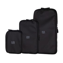 onemate Packing Cubes with Compression Function - Packing Cubes for Backpack and Suitcase - Packing Bags Made from Recycled Plastic Bottles - Feather Light & Waterproof