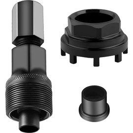 UNIANE Bicycle Crank Puller, Crank Remover, Bicycle Crank Puller, Bicycle Lock Ring Tool, 42 mm, Bicycle Bottom Bracket Tool with 8-Level Inner Bearing Shells for Many Bicycle Types