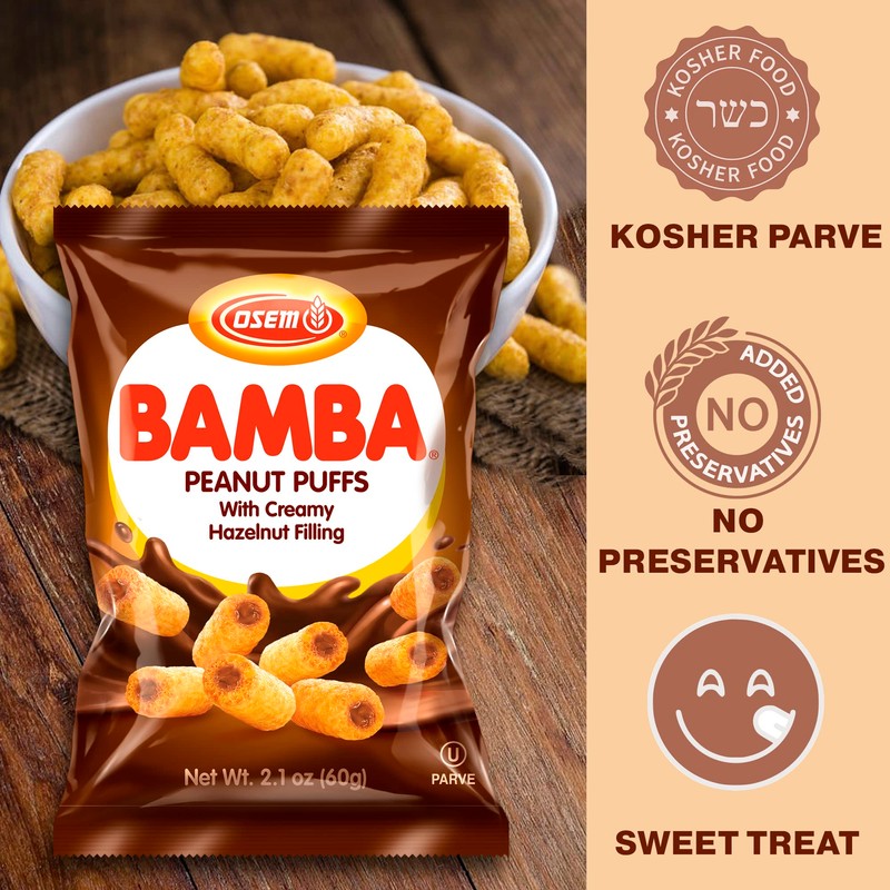 Bamba Hazelnut Creamy Peanut Butter Snacks All Natural Peanut Butter