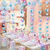 4PCS Butterfly Hanging Garlands Decorations Butterfly Iridescent Party Decorations 3D