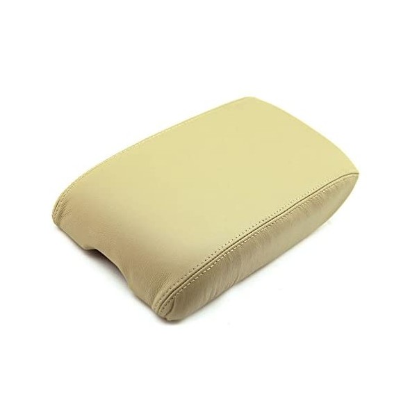 Fits 2000-2004 Toyota Avalon Synthetic Beige Leather Center Console Armrest Cover . (Skin Only)