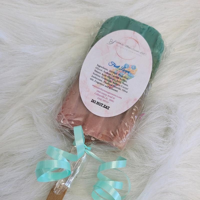 Handcrafted Novelty Popsicle Soap Body Care Cleansing - Scent: Bubble