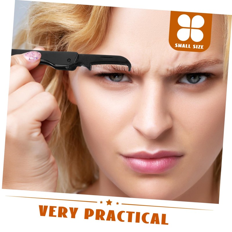 Baluue 30pcs Dual-ended Eyebrow Brush and Eyelash Comb Foldable Design