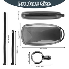 TPU Key Fob Replacement Cover for Chery Jaecoo J7 J8 J9 Omoda 5 C5 Tiggo 8 Plus 8 Pro 7 Pro Car Accessories with Keychains Smart Key Protector 4 Buttons Smart Car Remote TPU Case Black