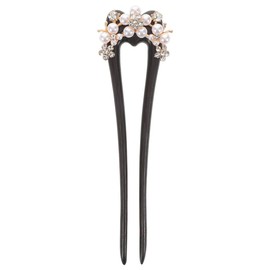 Pearl Hairpins Handmade U Shaped Hair Fork with Faux Pearl Flowers Vintage Chinese Hair Pin for Women Bun Chignon Updo Styling Traditional Outfit Daily Wear Special Occasions