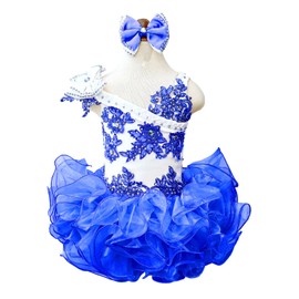 EAGERET Handmade Toddler Pageant Dresses Tutu Cupcake Dress Newborn Princess Baby Girl Birthday Party Gowns(4T)