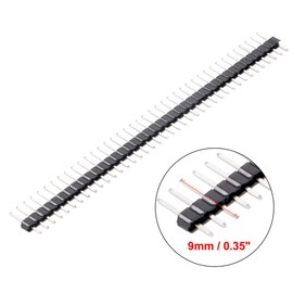 sourcing map 10pcs 2.0mm Pitch 40-Pin 8.6mm Length Single Row Straight Plug Pin Strip for Prototype Shield
