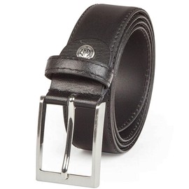 Mens Leather Belt / Mens Belt LINDENMANN, XXL, black, 151, Größe / Size:145