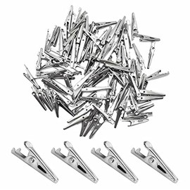 HONGYUTAI (Pack of 100pcs) 28mm Mini Metal Alligator Clip