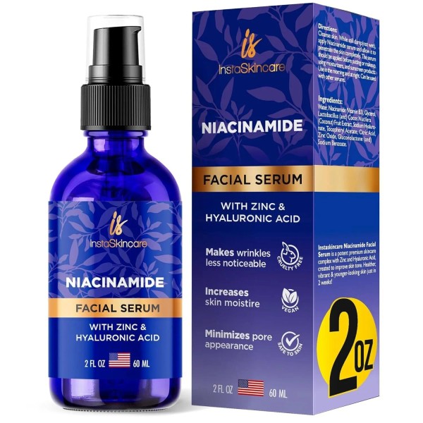 InstaSkincare Niacinamide Serum for Face 10% with Zinc 1% Vitamin