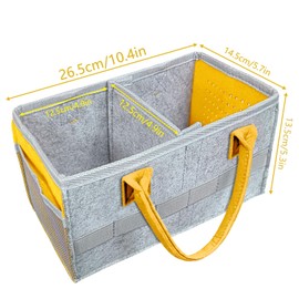 Carry Case Box Carry Case Box Storage Carrier with Handle & Side Net Pocket Carrying Bag for Starter Set Accessories Figures (Yellow)