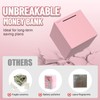 Hicocool Piggy Bank for Adults Must Break to Open, Unbreakable