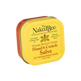 The Naked Bee Hand & Cuticle Healing Salve 45g. Beeswax & Shea Butter Skin Care for Dry Hands & Cuticle Treatment. Dry Hand Cream, Cuticle Cream & Cuticle Softener. Cuticle & Hand Salve.