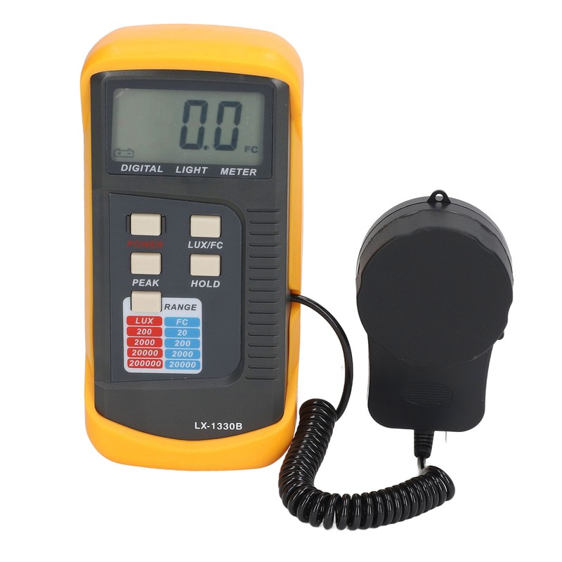 Digital Illuminance Light Meter LCD Display 0.1‑200000LX Illuminometer with Storage