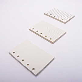 3 Pack A8 Refill Paper Loose Leaf Paper 120 Sheets Refillable Planner Binder Paper M5-5 Hole Mini Binder Paper 2.64''x4.09'' Filler Paper Blank&Grid&Lined