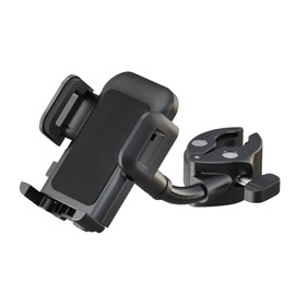 K&M Konig & Meyer Smartphone Holder | Black Phone Holder with Quick Release Button | Phone Stand with 360 Degrees Rotation | 0.21kg
