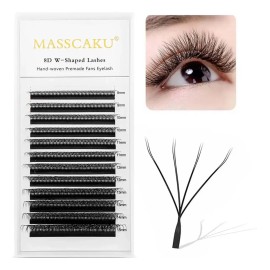 Blister Masscaku Extensión De Pestañas Mink 8d W 8-15mm Mix