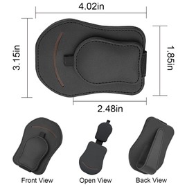 Glasses Holder for Car Sun Visor, Sunglasses Holder Car, Leather Car Multifunctional Storage Clip, Sunglasses Holder for Car, Car Visor Accessories, Card Clip